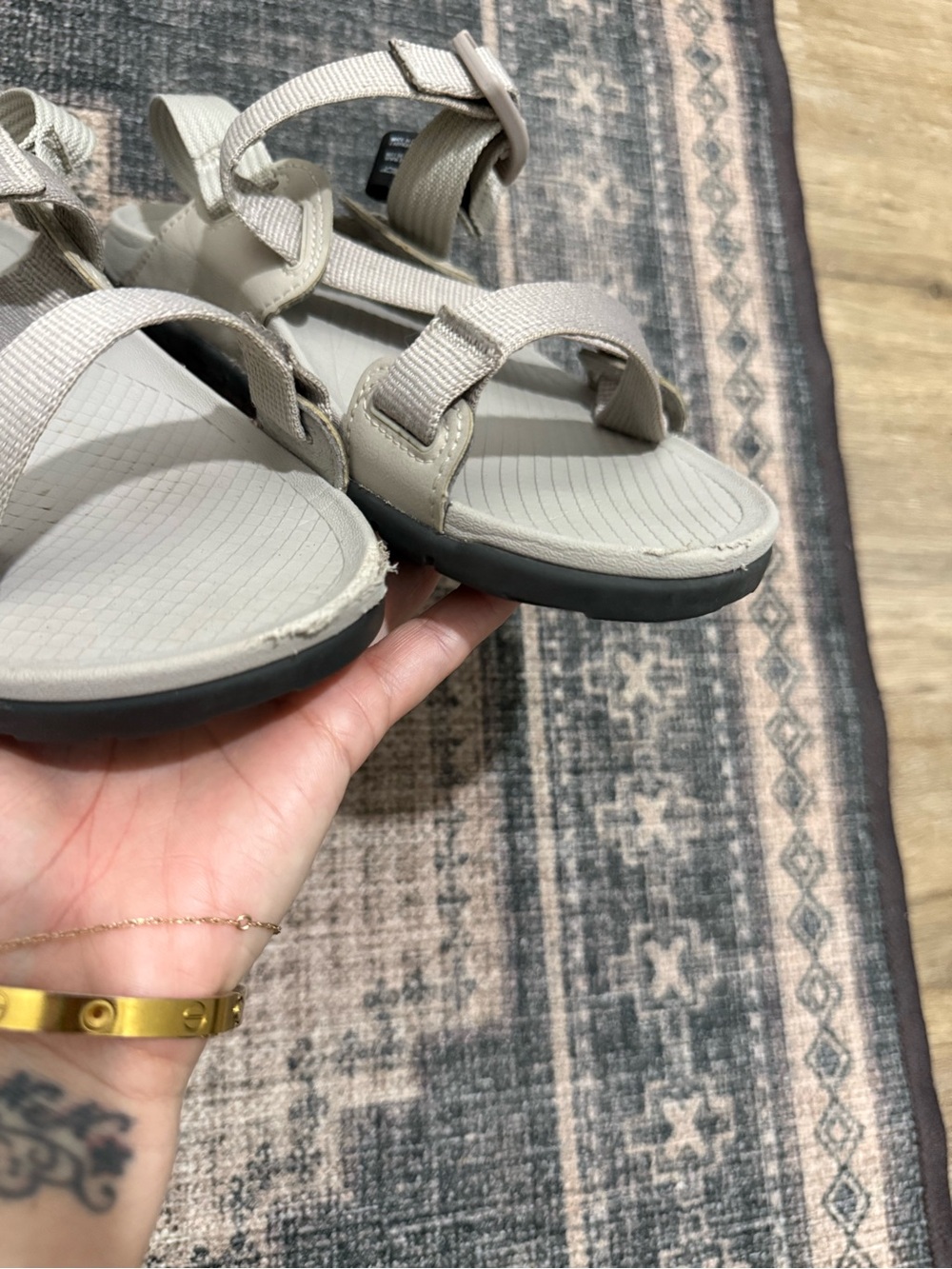 Chaco Lowdown Sport Sandals Pale Gray Size 7 * - Picture 10 of 12